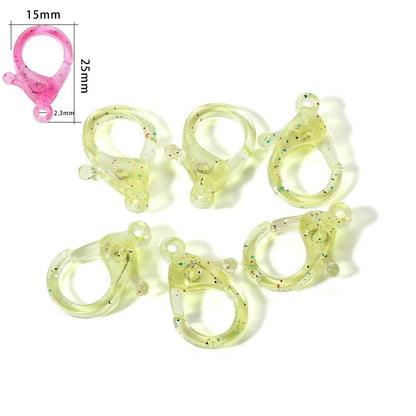 Transparent Plastic Lobster Clasp 