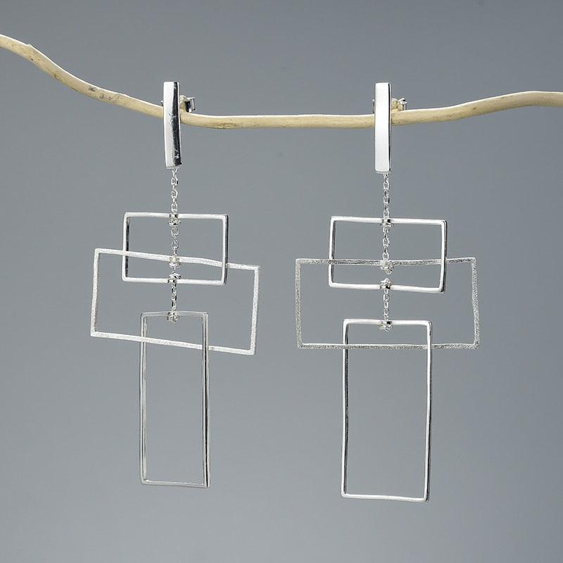 Tri-Rectangular Earring 