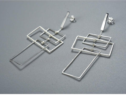 Tri-Rectangular Earring 