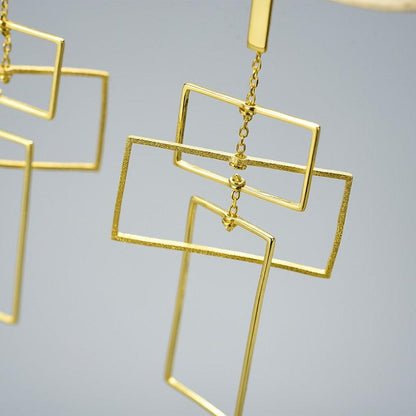 Tri-Rectangular Earring 