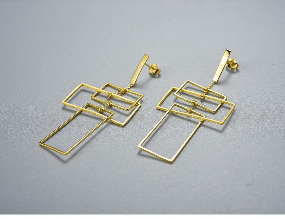 Tri-Rectangular Earring 