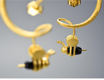 Twirl Honey & Bee Earring 