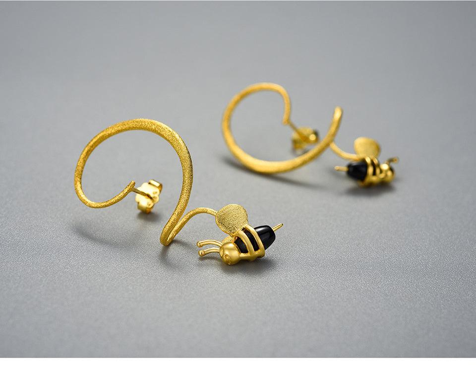 Twirl Honey & Bee Earring 