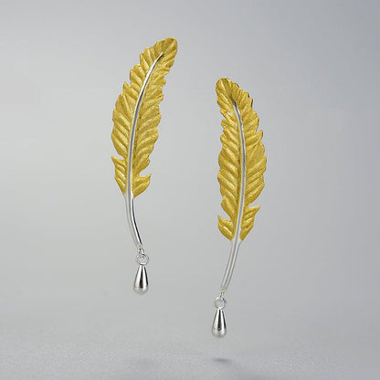 Vintage Feather Earring 