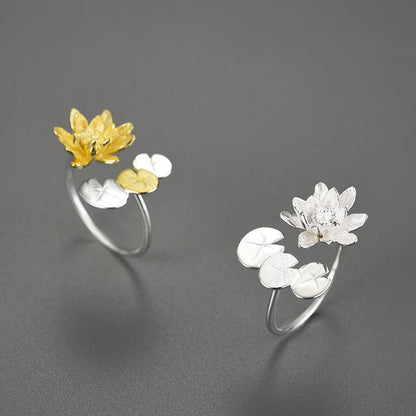 Water Lily Flower Ring 