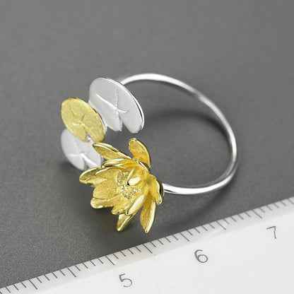 Water Lily Flower Ring 