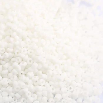 White Matte Miyuki Delica Seed Beads, Frosted 2mm 12/0 glass round Austria beads, 1000pcs 