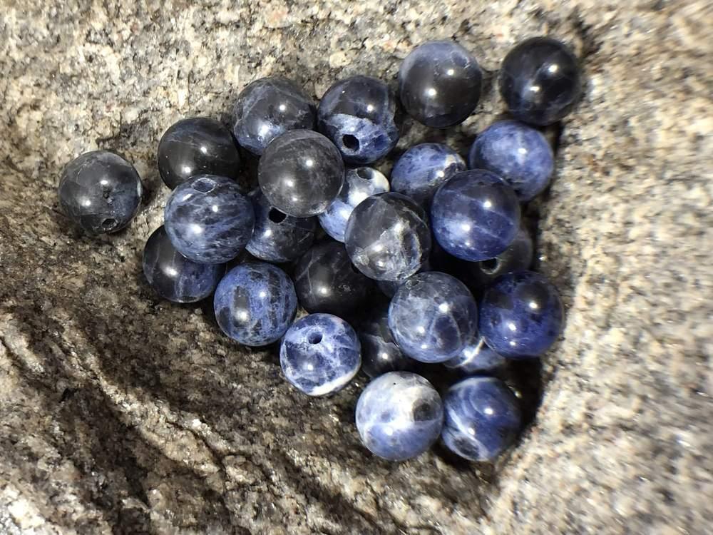 Wholesale Natural Blue Sodalite Beads, Wholesale Gemstone Beads, Round Natural Stone Jewelry Beads, 4mm 6mm 8mm 10mm 12mm 5-200pcs 