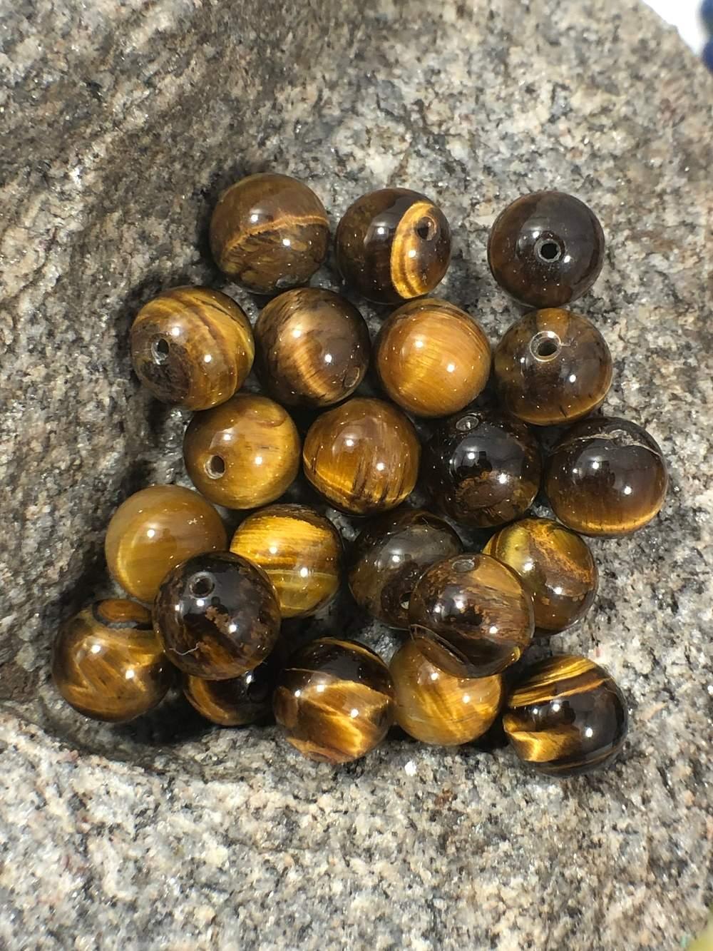Wholesale Natural Brown Yellow Tiger Eye Beads,  Gemstone Beads, Jewelry Spacer Stone Round Beads, 4mm 6mm 8mm 10mm 12mm 