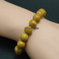 Woodgrain jasper gemstone stretch bracelet, 4-12mm